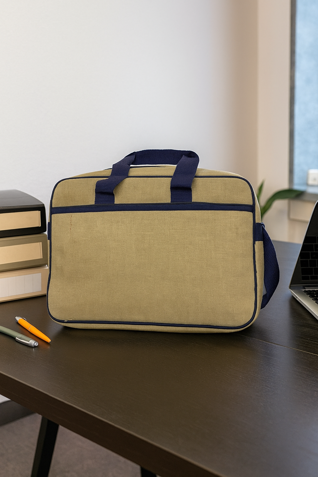 Handwoven Jute Laptop Bag Unisex (15 inch) - Eco-Friendly🌿 & Sustainable For Professionals👜