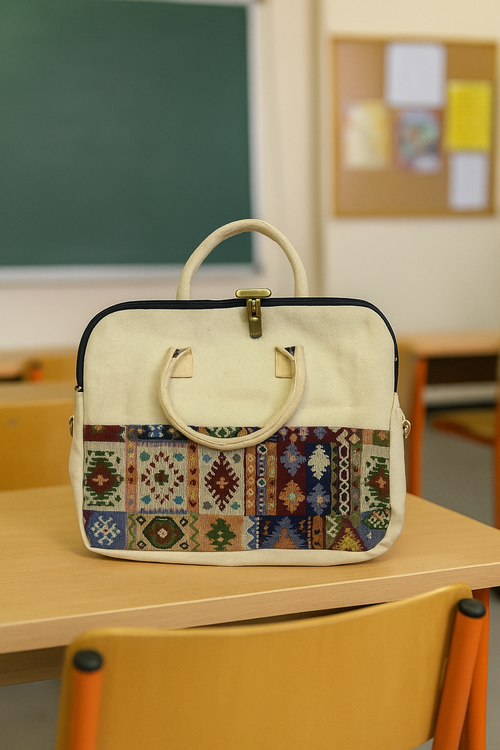 Canvas Laptop bag (15.6 inch) - Eco-Friendly 🌿& Sustainable for Professionals👜