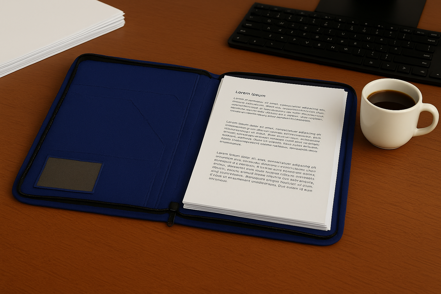 Jute File Folder With Zipper (A4 Size) - Eco-friendly 🌿& Sustainable For Professional 👜